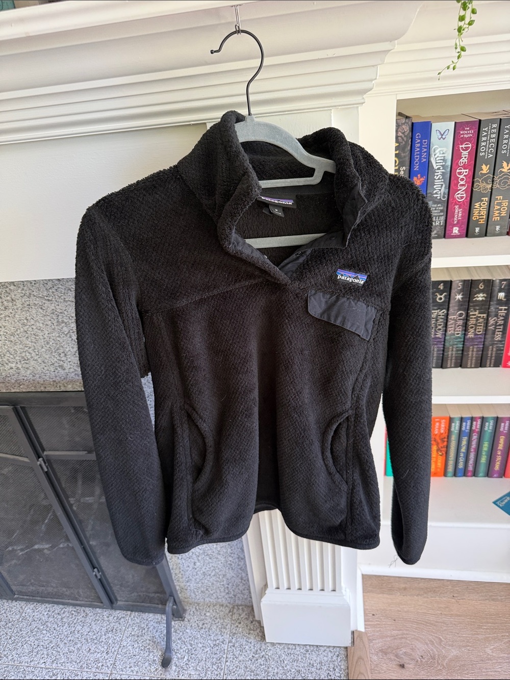 Patagonia Black Plush Quarter-Zip Fleece